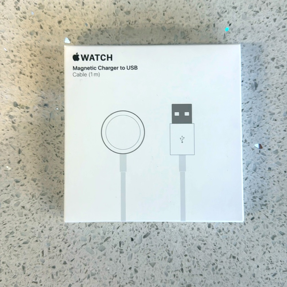 Apple Watch magnetic charging cable USB brand new still in the box never opened.
